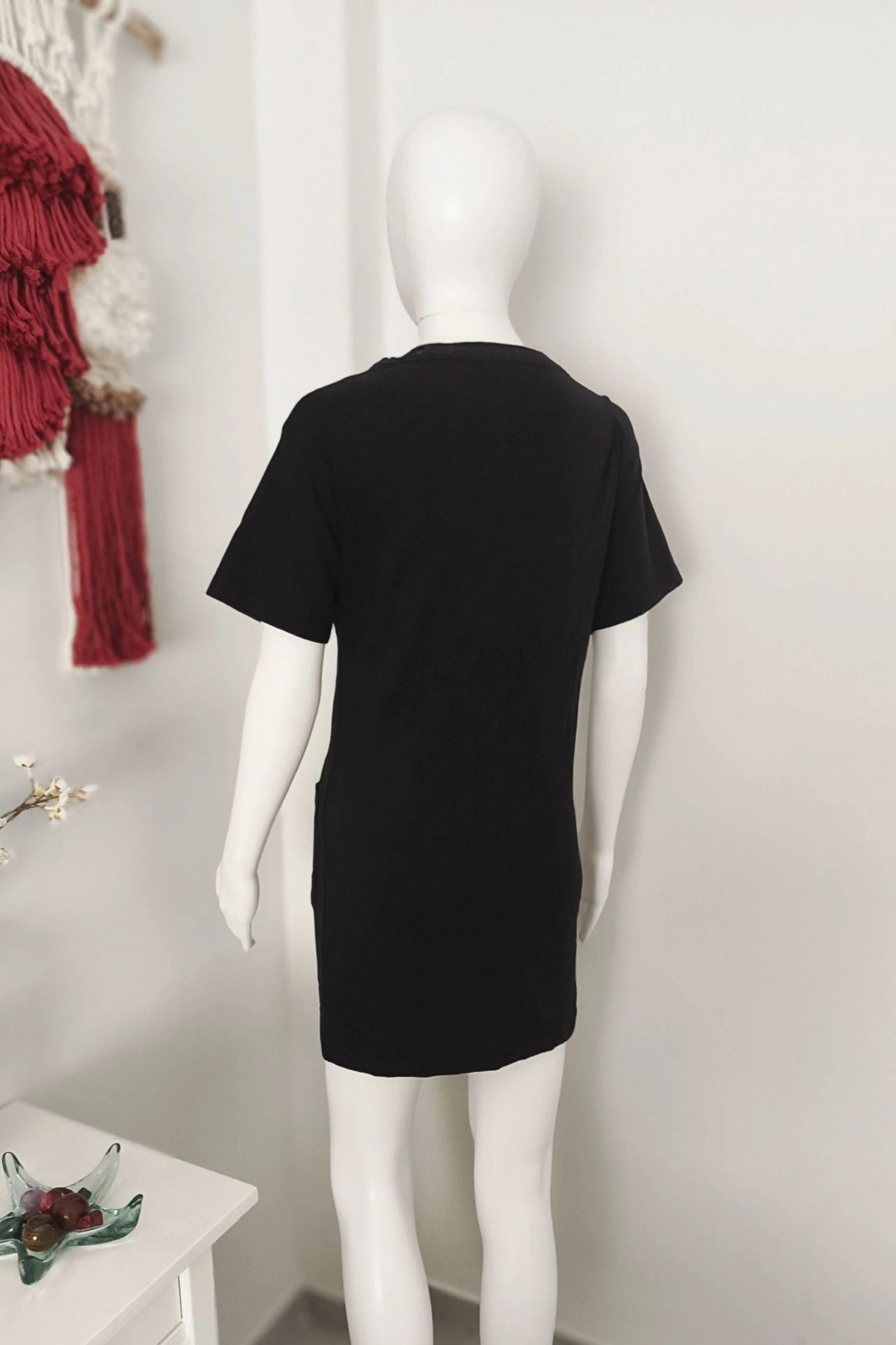 Korte Zwarte Jurk met Knopen Carey by Asos – photo 3